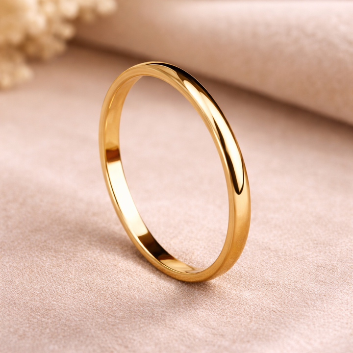 Elegantní minimalistický prsten zlato stříbro