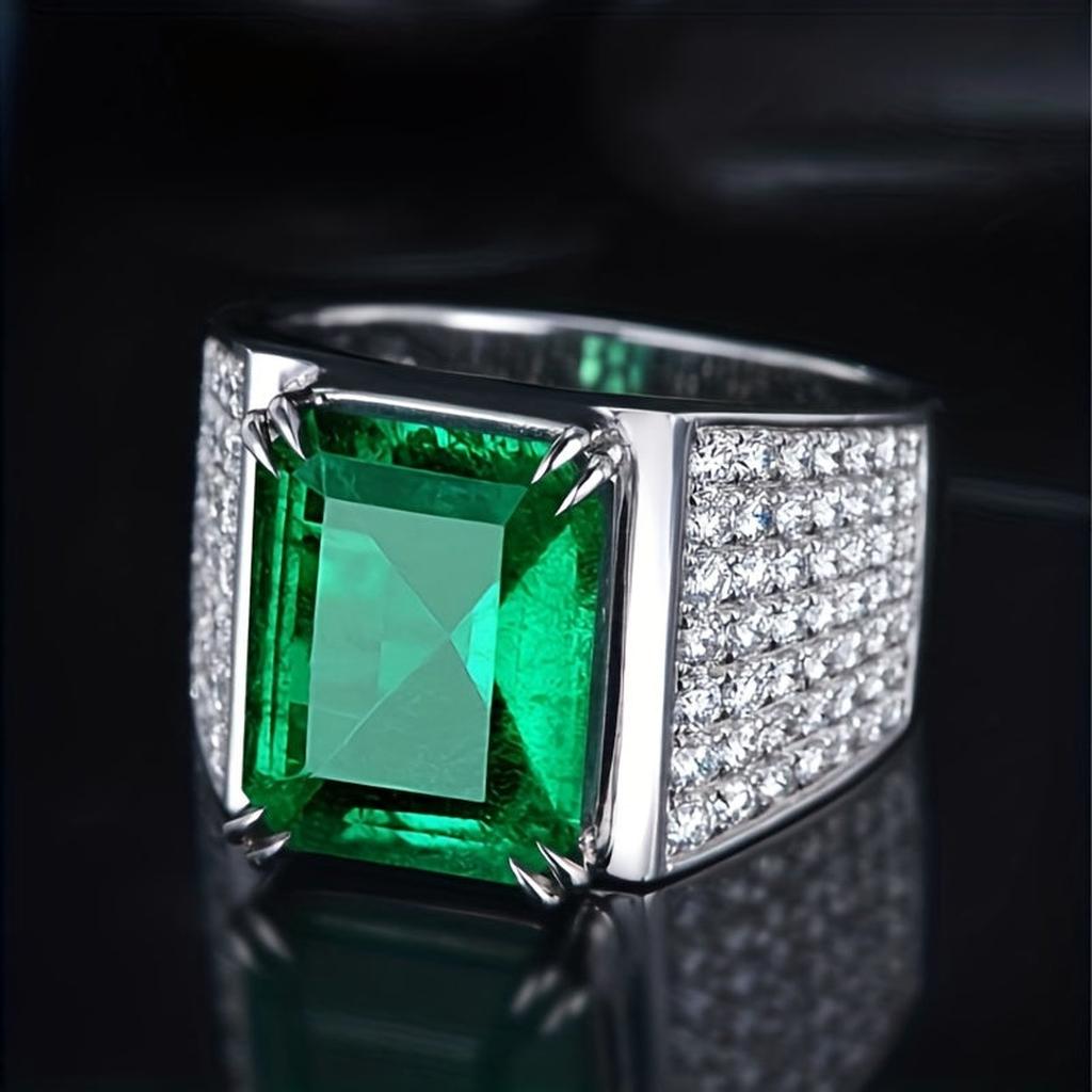 Elsa prsten se smaragdy a diamanty