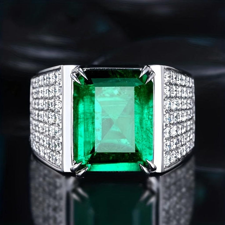 Elsa prsten se smaragdy a diamanty