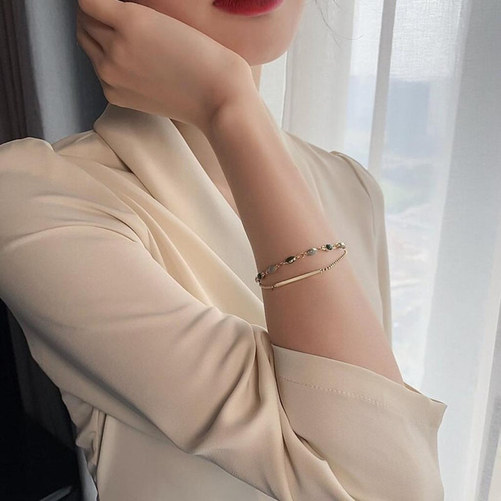 Dvojitý náramek elegance