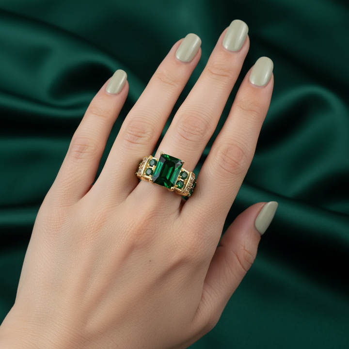 Enchanting emerald ring