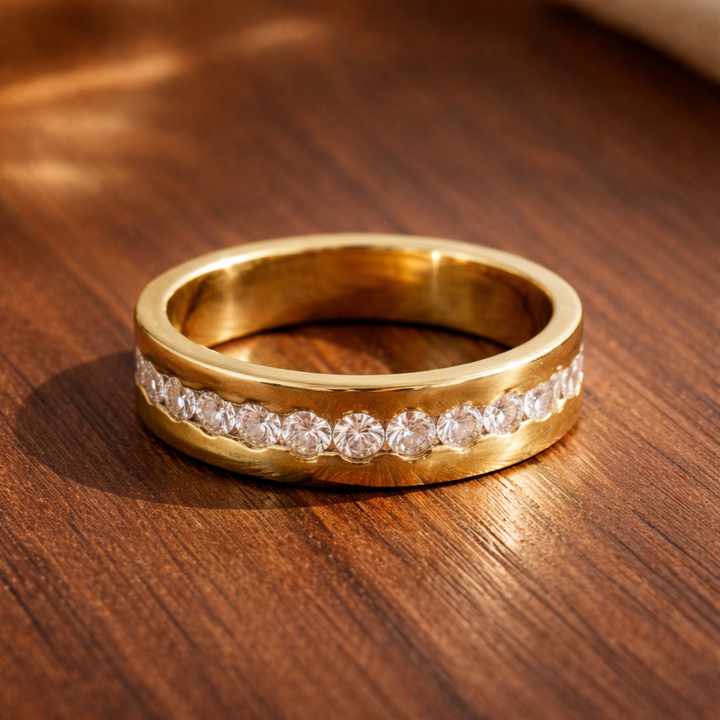 Vintage prsten zlato zirkonie